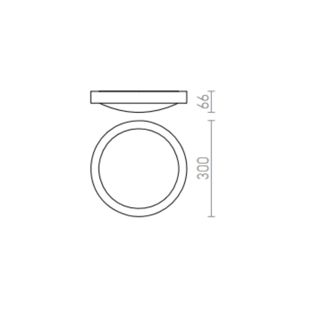 Plafoniera BARRY da soffitto nichel opaco 230V 2GX13 22W IP44