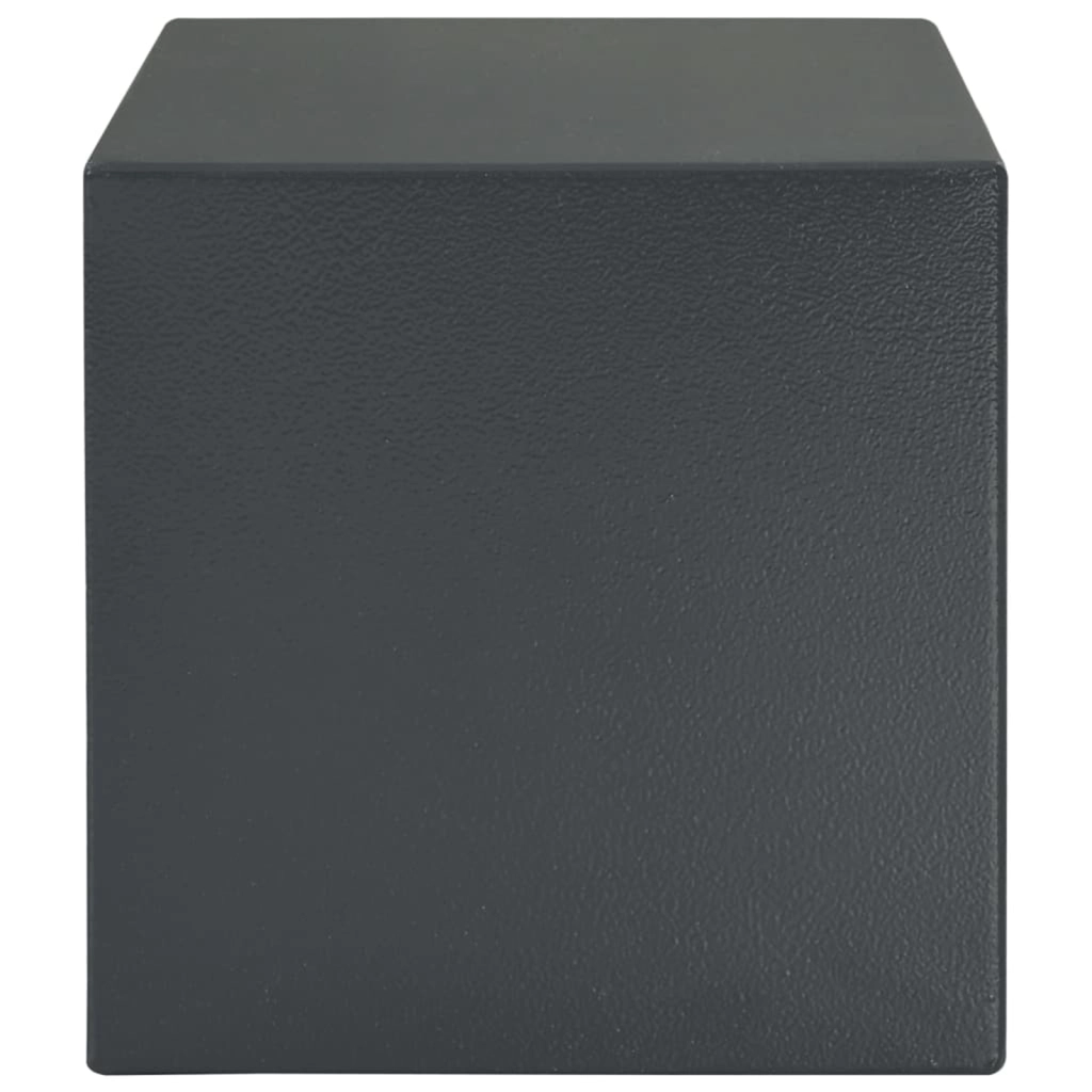 Cassaforte con Lucchetto Grigio Scuro 25x35x25 cm Acciaio