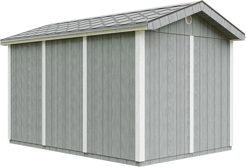Casetta da giardino di qualit? premium 8,68 m² - H252x250x412 cm - Timbela M914-CAVERN STEEL