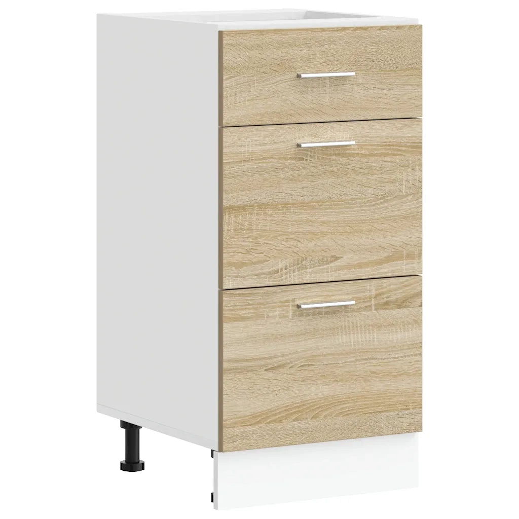 vidaXL Armadio Inferiore “Lyon” Rovere Sonoma 40x46x81,5 cm