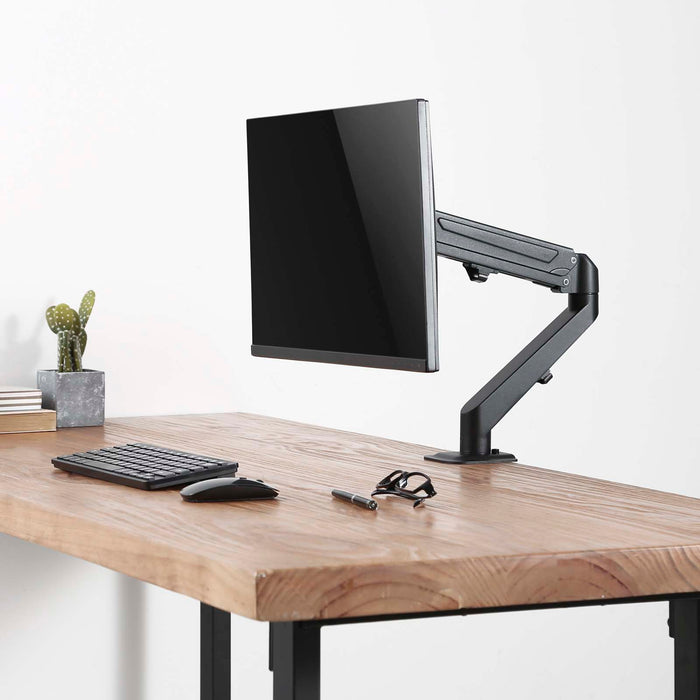 Braccio monitor da scrivania Supporto per schermi da 17-27" conforme a VESA, con molla a gas