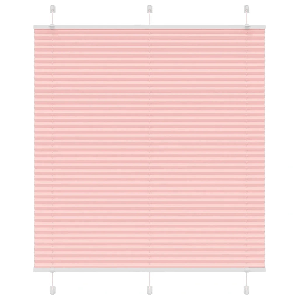 Tenda Plissettata Rosa 115x100 cm Larghezza Tessuto 114,4 cm