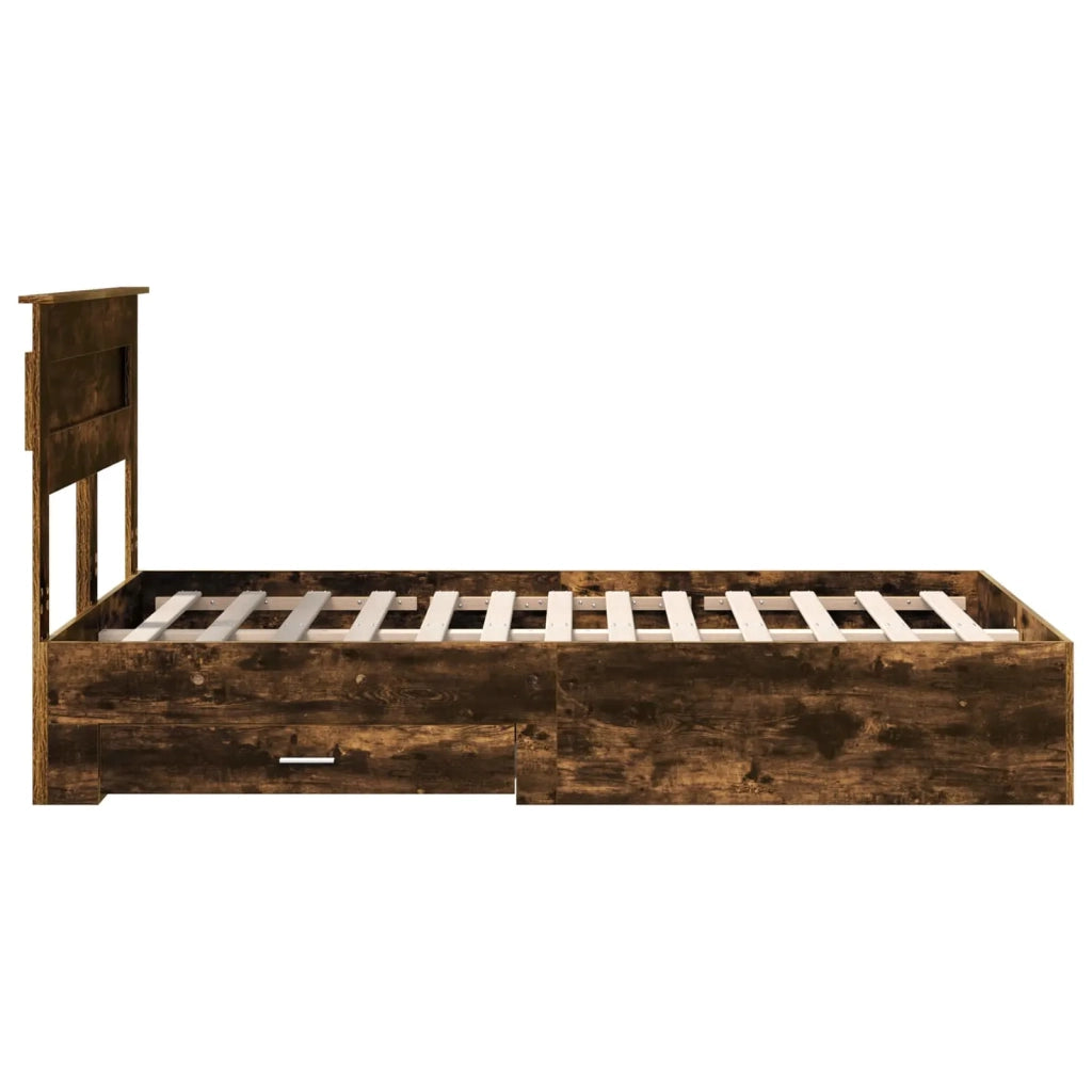 Struttura del letto Rovere fumé 120 x 200 cm Legno multistrato 3410015