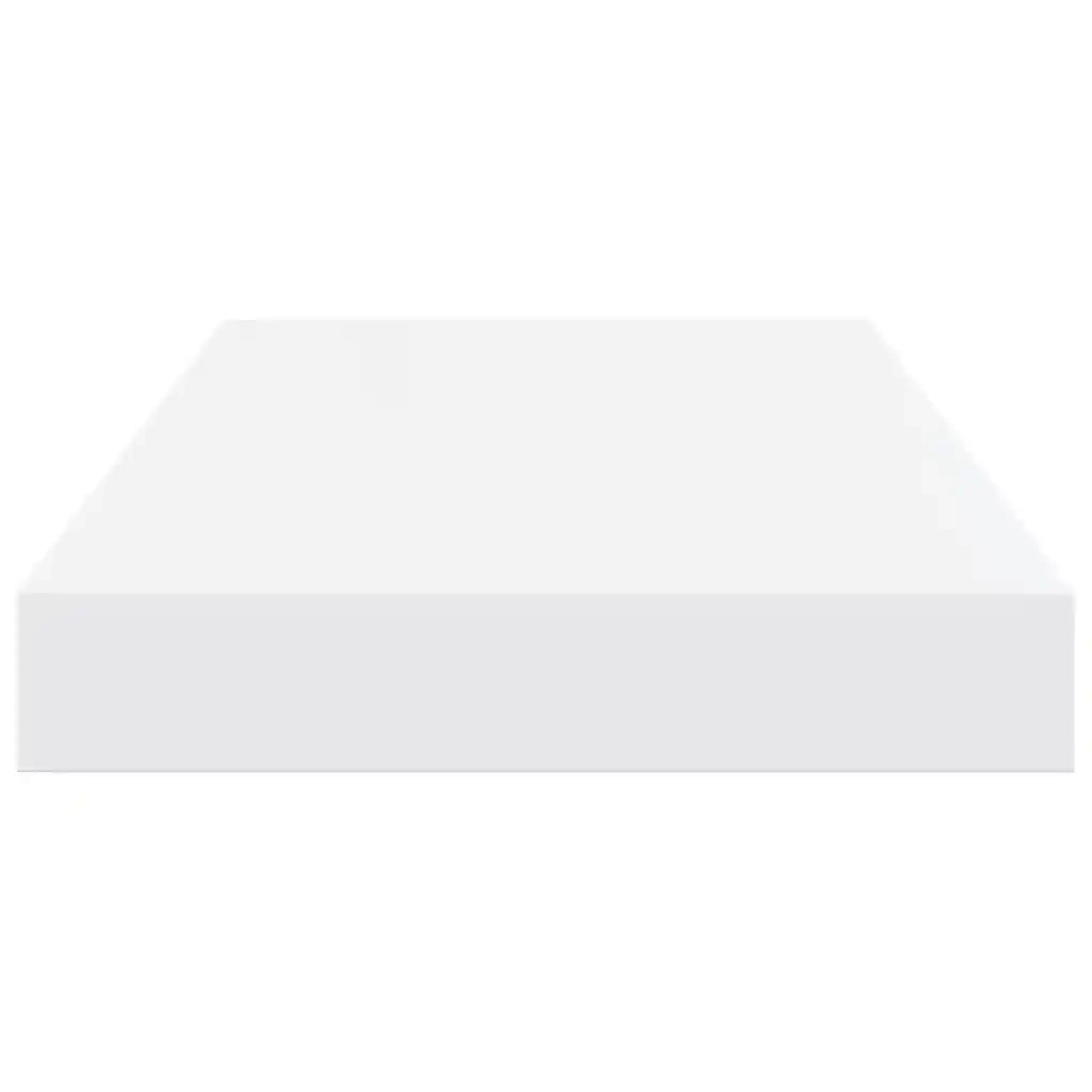 Scaffali a Parete 2 pz Bianco Lucido 40x23x3,8 cm in MDF 323743