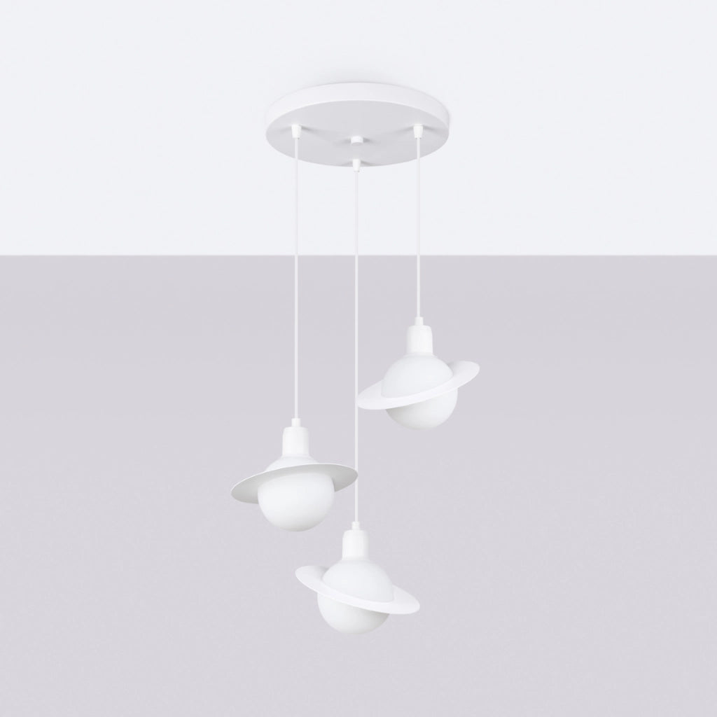 Lampada a sospensione HYPERION 1 bianco