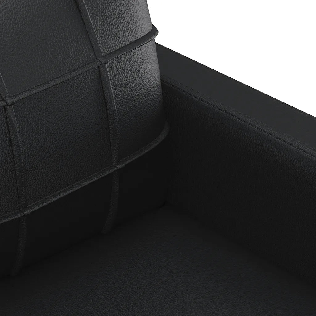 Divano Sedia-Poltrona Nera 60 cm in Similpelle 632182