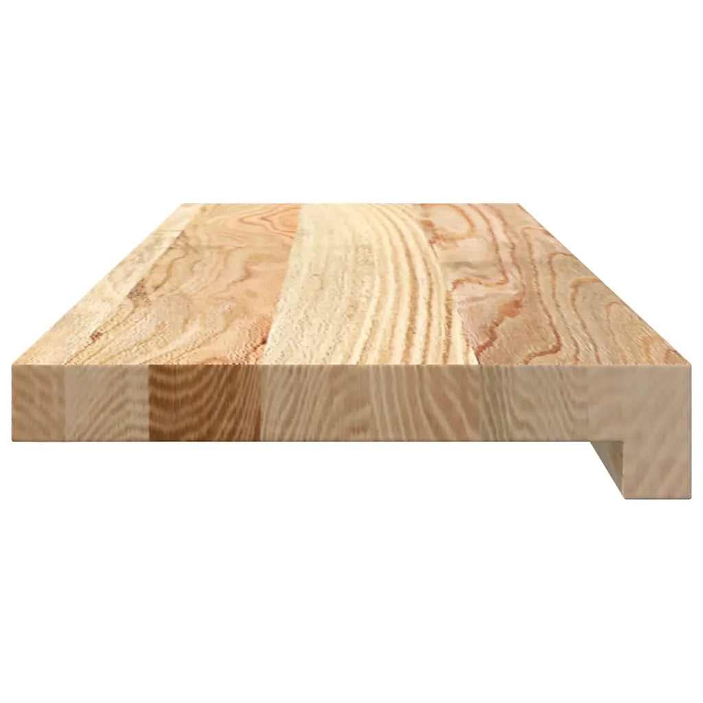 vidaXL Davanzali 2 pz Non Trattati 70x20x2 cm Legno Massello di Rovere