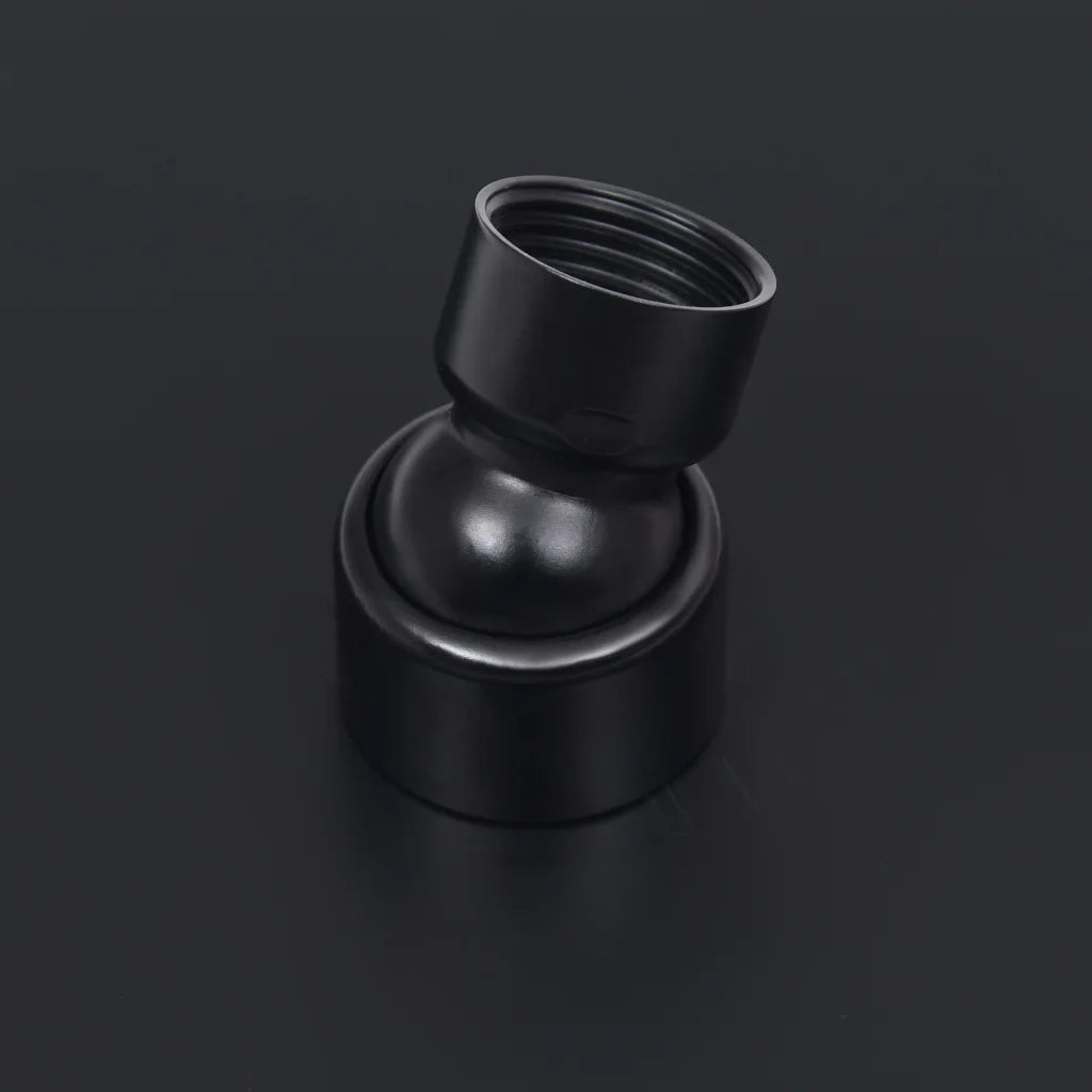 Testa Doccia a Pioggia in Acciaio Inox 20 cm Rotonda Nera 147690