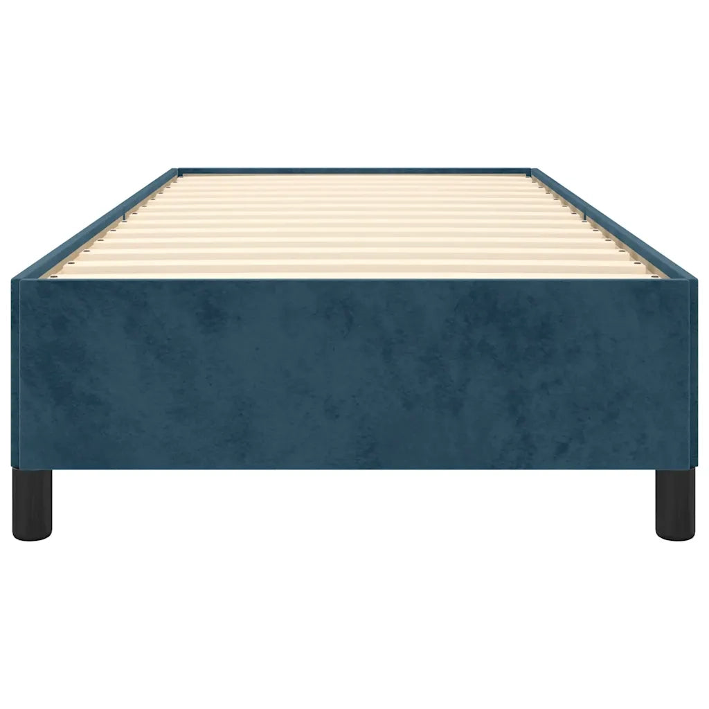 Giroletto senza Materasso Blu Scuro 90x200 cm in Velluto 347304