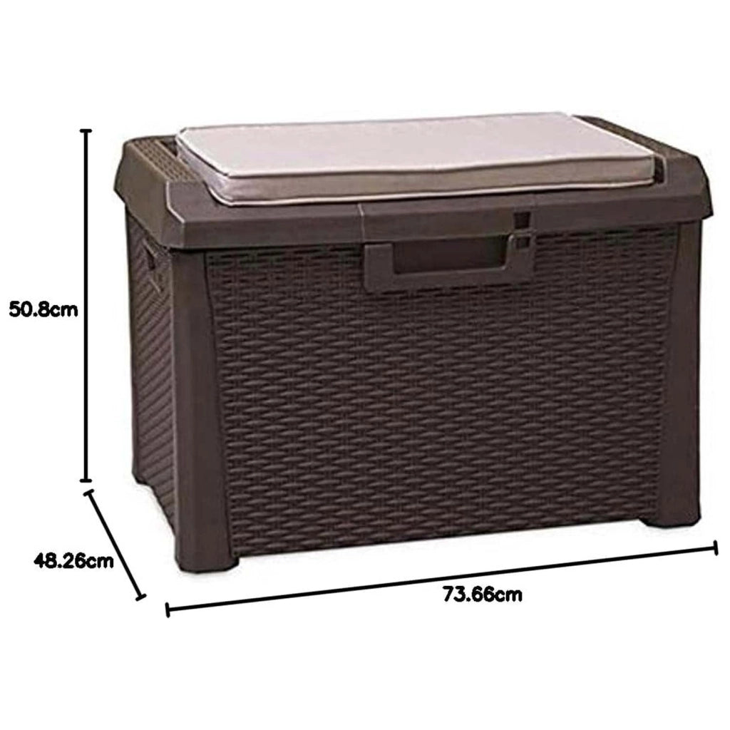 Toomax Baule Esterno 125L con Ruote Santorini Marrone