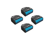 Shelly 2PM PLUS x4 - Relè wifi e Bluetooth a 2 canali. Automatizzazione di Tende. Tapparelle. Controllo consumi. Confezione da 4