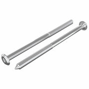 Viti per mobili 2 pz Argento M6 x 100 mm Acciaio CFW8027394