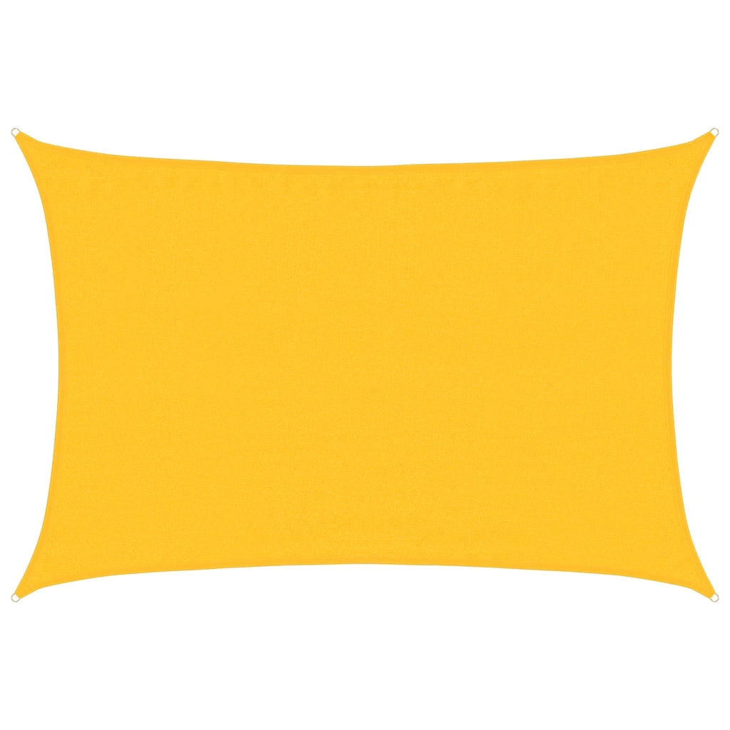 vidaXL Vela Parasole 160 g/m² Rettangolare Giallo 3,5x4,5 m in HDPE