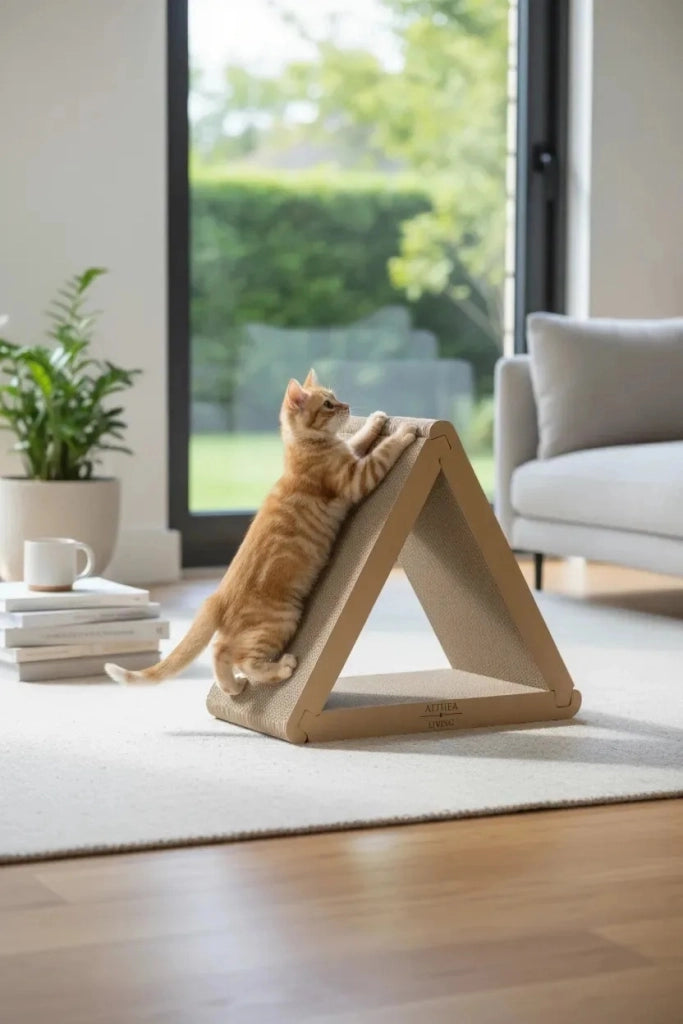 Tiragraffi per gatti BALANDRA pieghevole con 6 superfici di graffiatura 41 x 45 x 23 cm