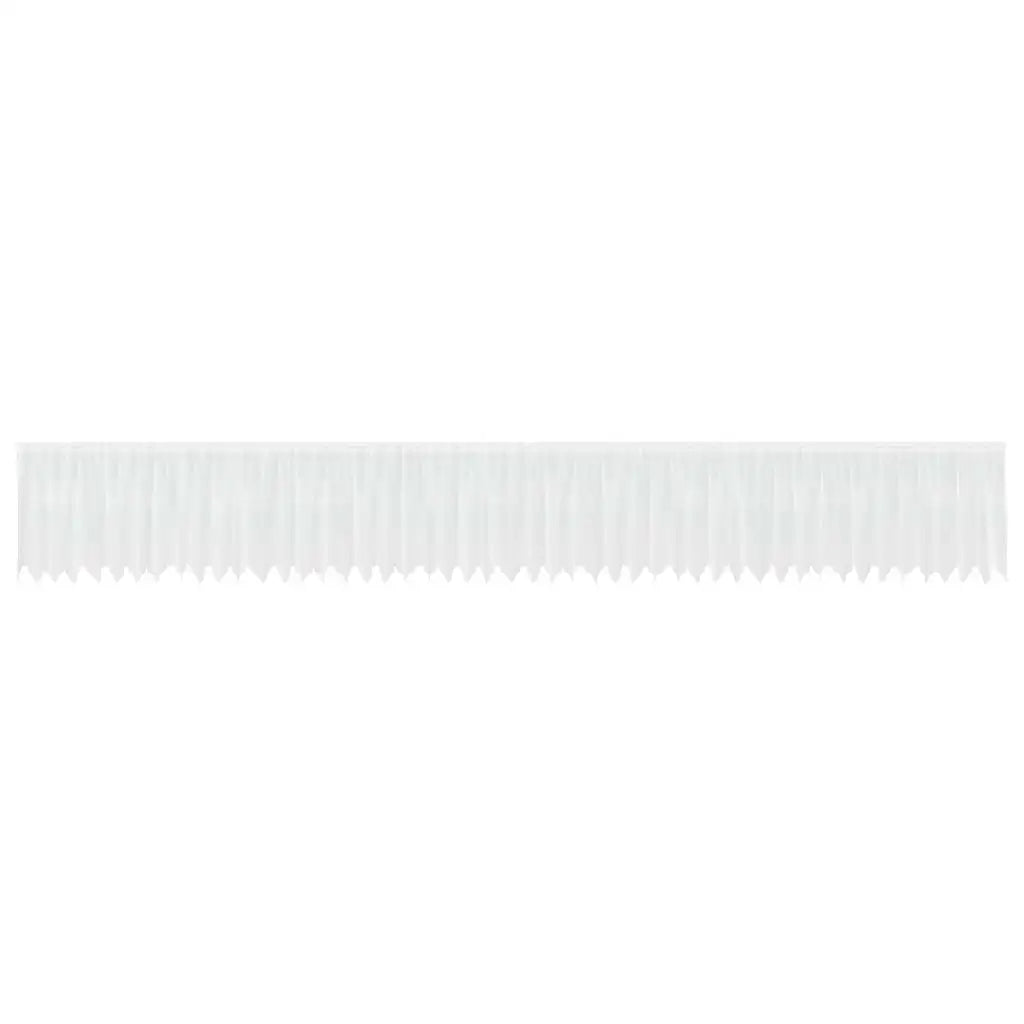 vidaXL Tende con tende Floreale Bianco 1200 x 120 cm Poliestere