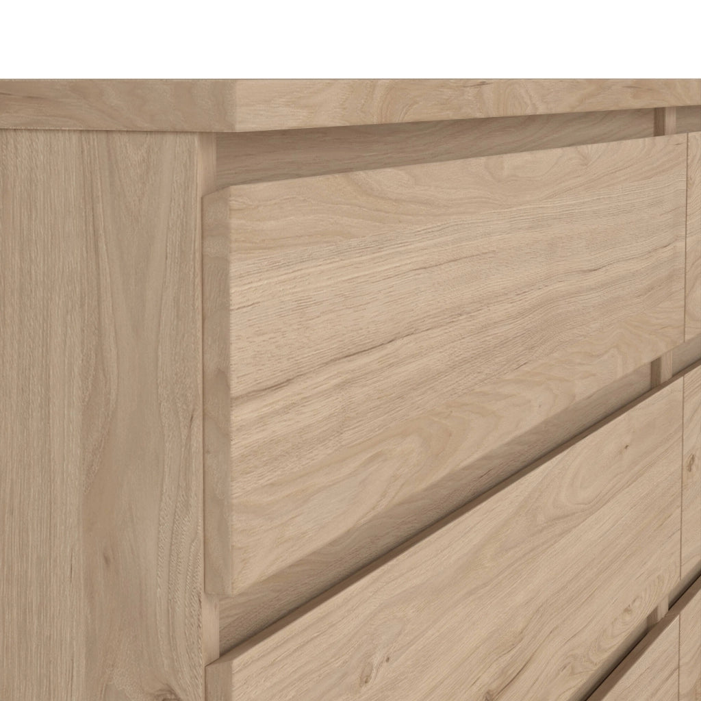 Credenza Abacadabra, Buffet da soggiorno, Madia da salotto, Dispensa da cucina, 154x50 h70 cm, Rovere