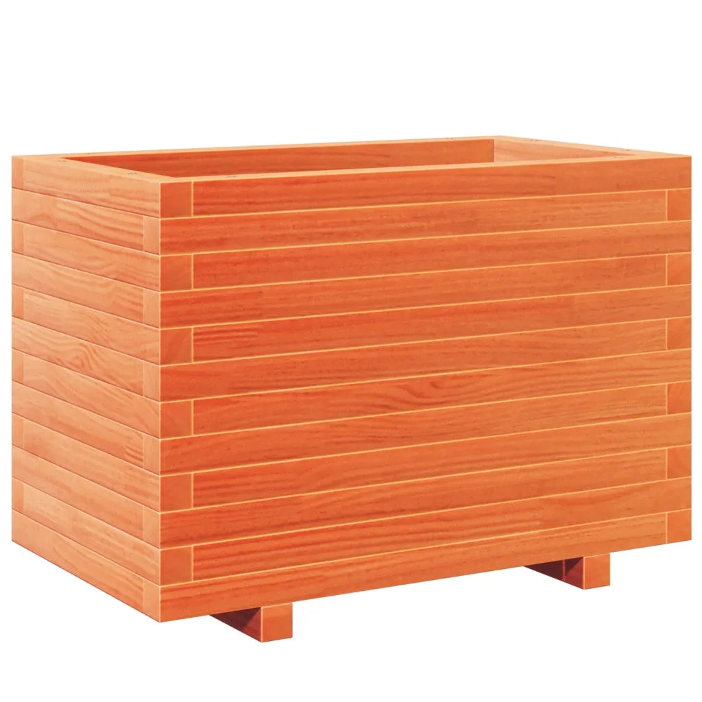 Fioriera Giardino Marrone Cera 70x40x49,5cm Legno Massello Pino 847370