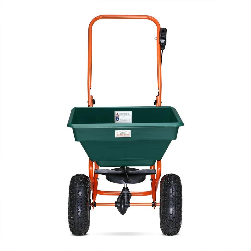 Carrello Spargitore 20L Pneumatici XXL Spandisabbia Spargisale Concimatore Spargisemi