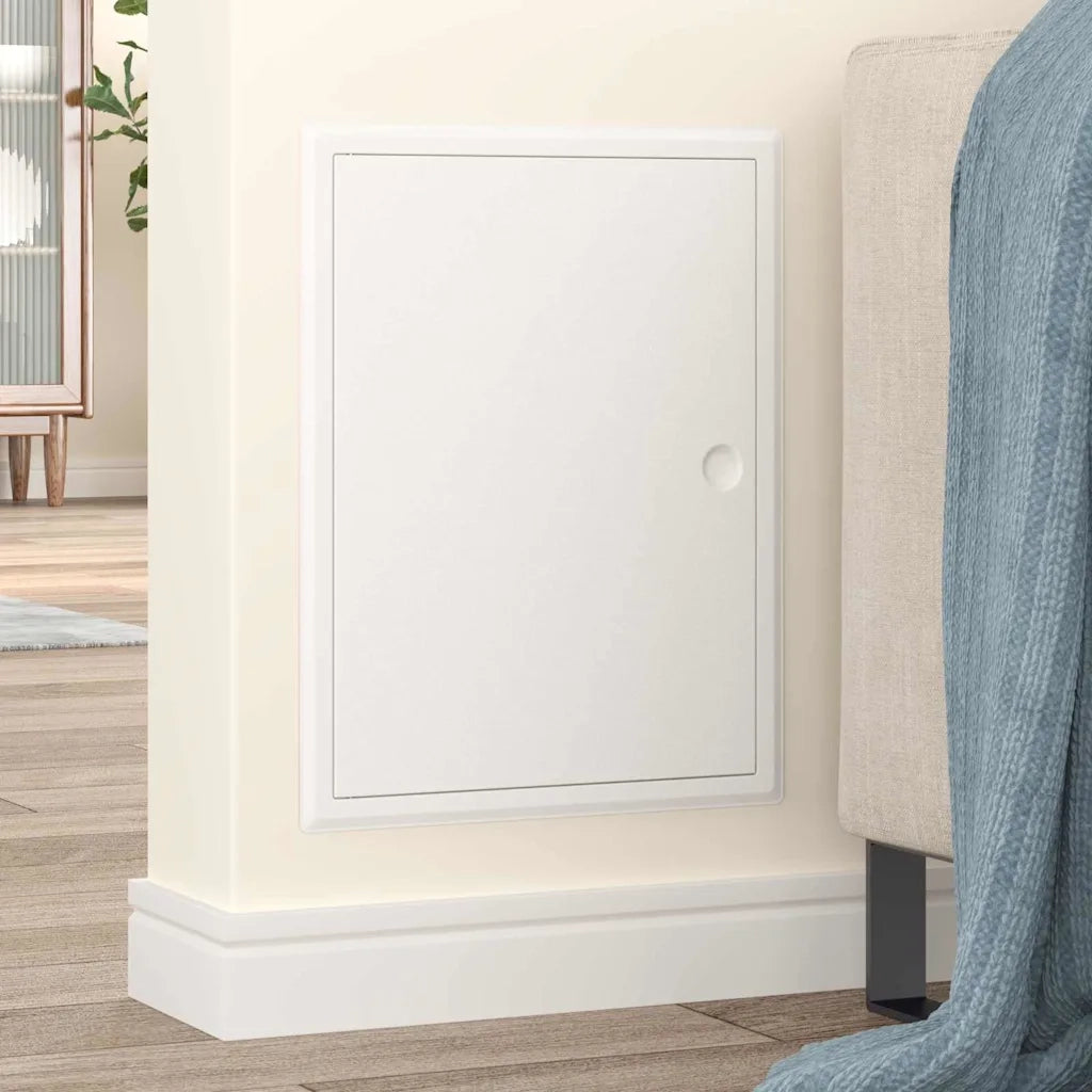 vidaXL Pannello di Accesso Bianco 30 x 40 cm Acciaio
