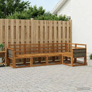 Set di divani da esterno 5 pcs Naturale