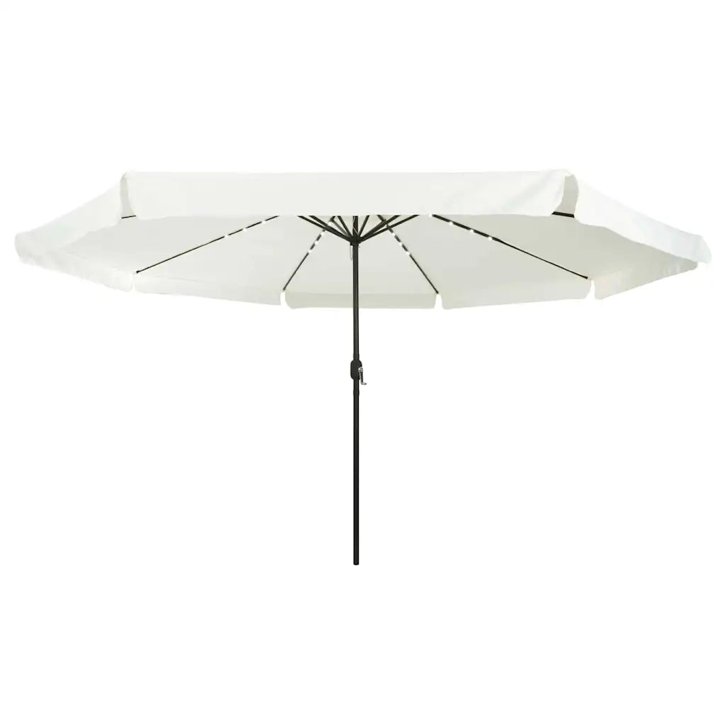 Ombrello da giardino Sabbiato e Antracite 395 x 395 x 245 cm 42003644