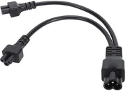 Adattatore Y per cavi IEC 320 C6 a doppio C5 femmina