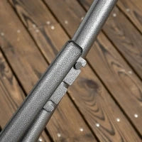 Supporto per Amache 2 in 1, Resistente alle Intemperie, 290 cm x 92 cm x 88 cm, Nero