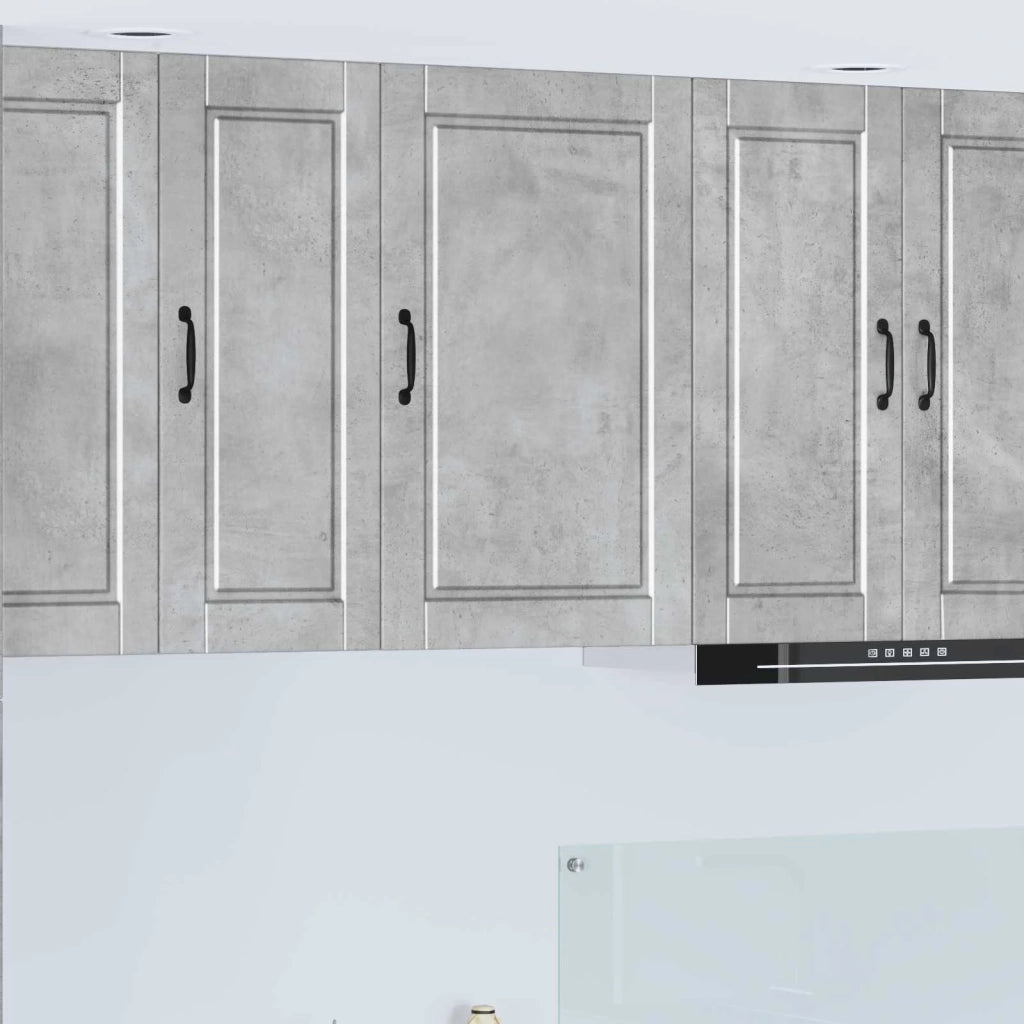 Pensile da cucina | Armadietto a muro PORTO Grigio cemento 50 x 31 x 80 cm