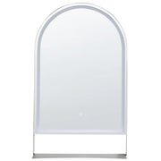 Specchio LED da Parete Moderno 100 x 60 cm con Mensola per Bagno, Camera da Letto e Trucco
