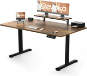 Scrivania da utilizzare seduti o in piedi, 160 x 70 cm, con supporto per monitor, regolabile in altezza, elettrica, con 140 altezze memorizzabili, da lavoro.