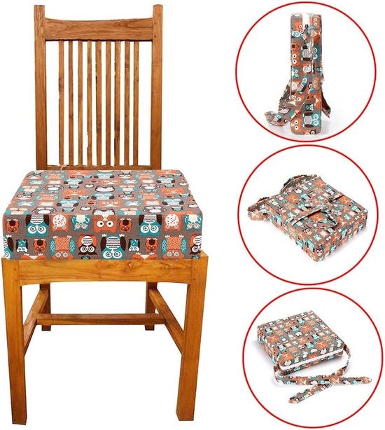 Altezza per Sedie per Bambini - Altezza per Sedie da Cucina - Elevatore di Sedie - Altezza per Sedie - Età Prescolare - Necessario per i Vostri Figli 

Altezza: 30-40 cm 
Peso: 3,5 kg 
Materiali: Legno e Plastica 
Età consigliata: 12-36 mesi