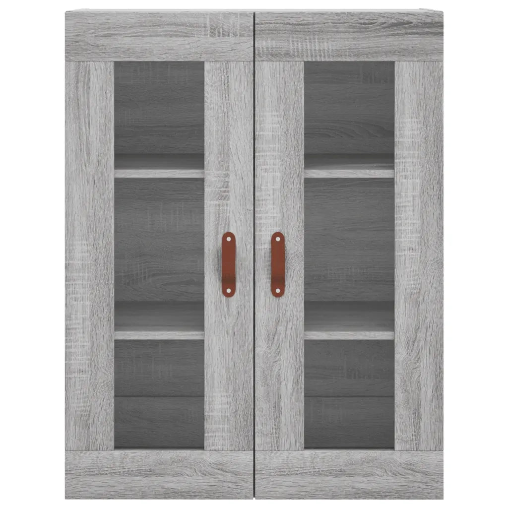 Credenza-Buffet-Armadio da cucina Grigio Sonoma 69,5x34x180 cm in Legno Multistrato 654309