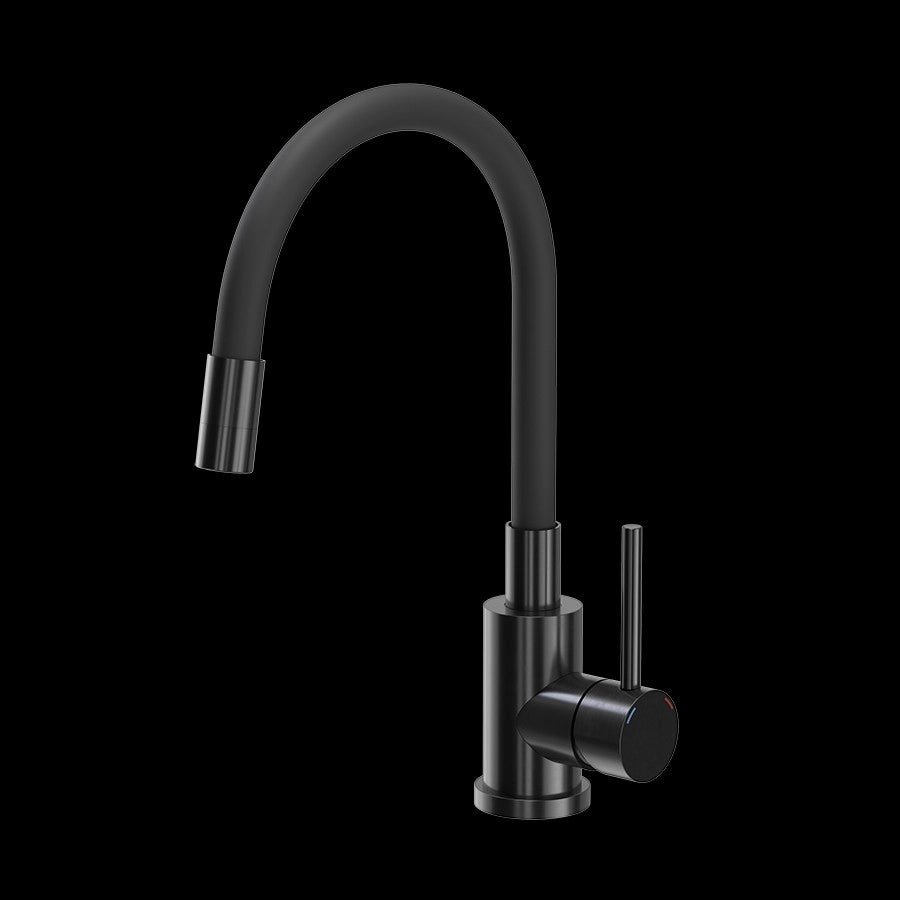 Lavello In Acciaio Luke 110 Workstation Black con rubinetto da cucina