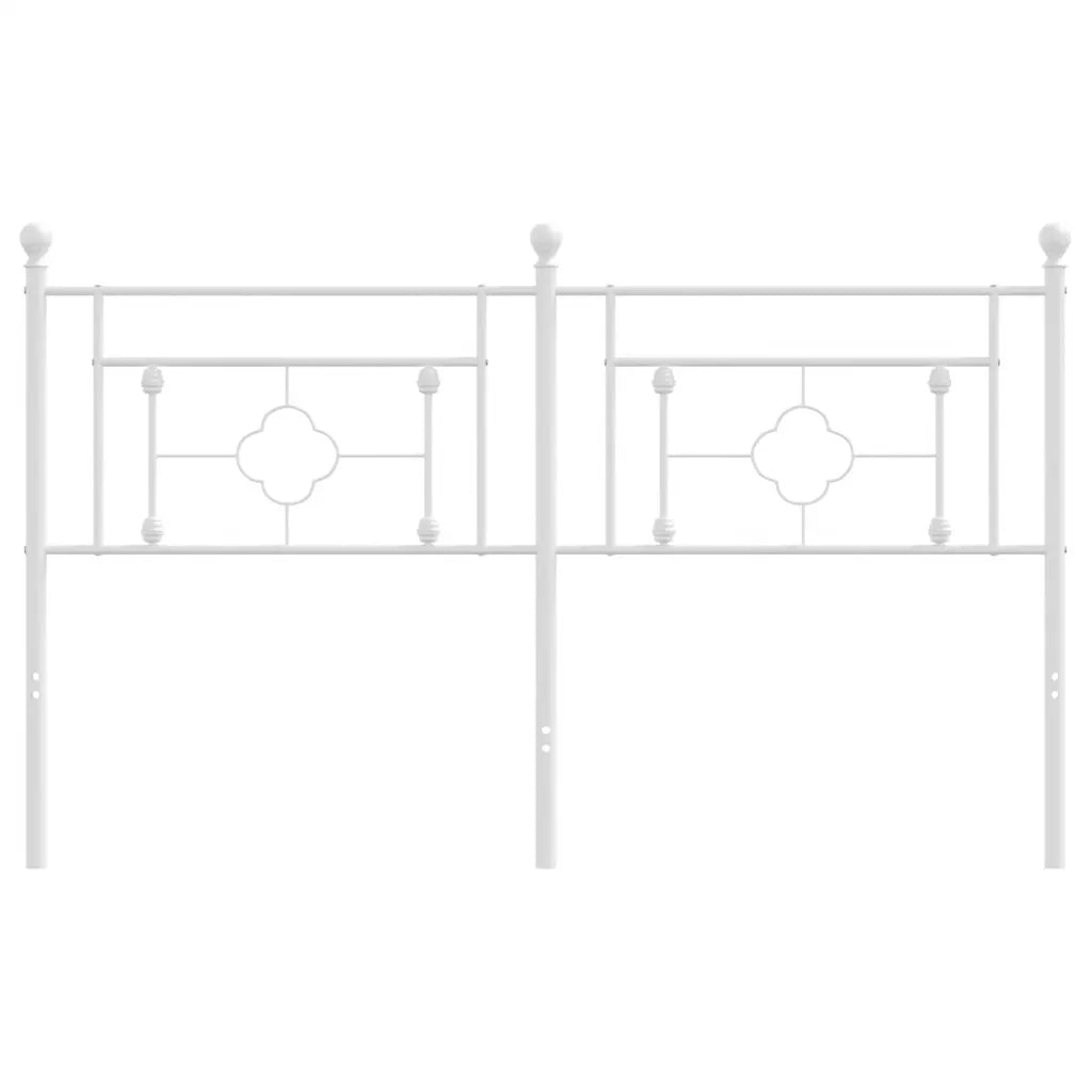 Testiera in Metallo Bianco 160 cm