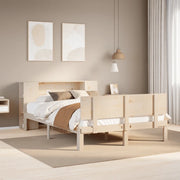 Letto Libreria senza Materasso-Struttura Letto con contenitore 135x190 cm in Legno di Pino 149719