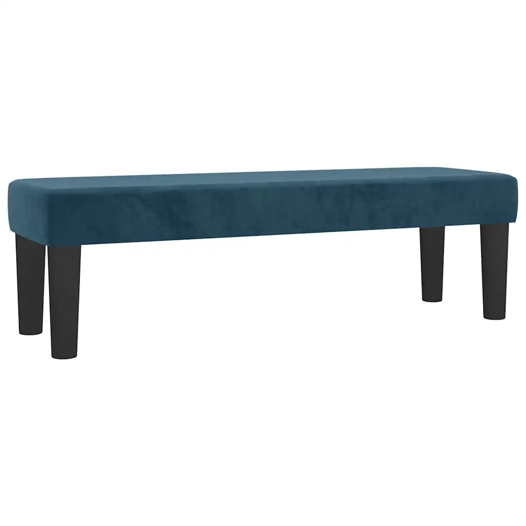 Giroletto a Molle con Materasso Blu Scuro 140x190 cm in Velluto 3137903