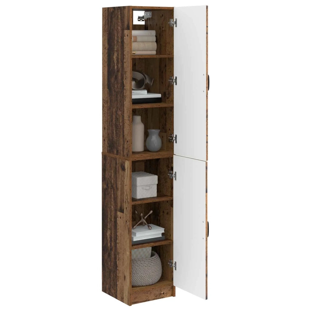 Set di armadi 2 pcs Legno antico Legno ingegnerizzato