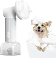 Spazzolino per cani con schiuma automatica - dispenser di sapone portatile - spazzolino per cani a batteria per animali domestici Bagno per cani