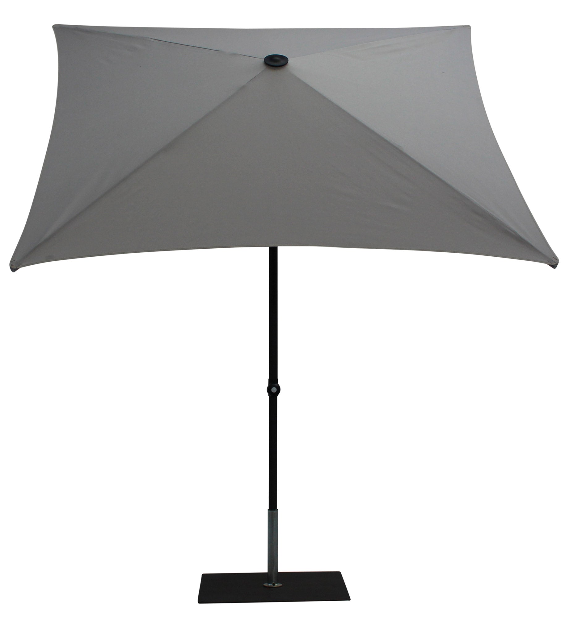 Ombrellone da Giardino 2x2 m Palo Ø38 mm in Alluminio Tessuto Olefin Trend Grigio