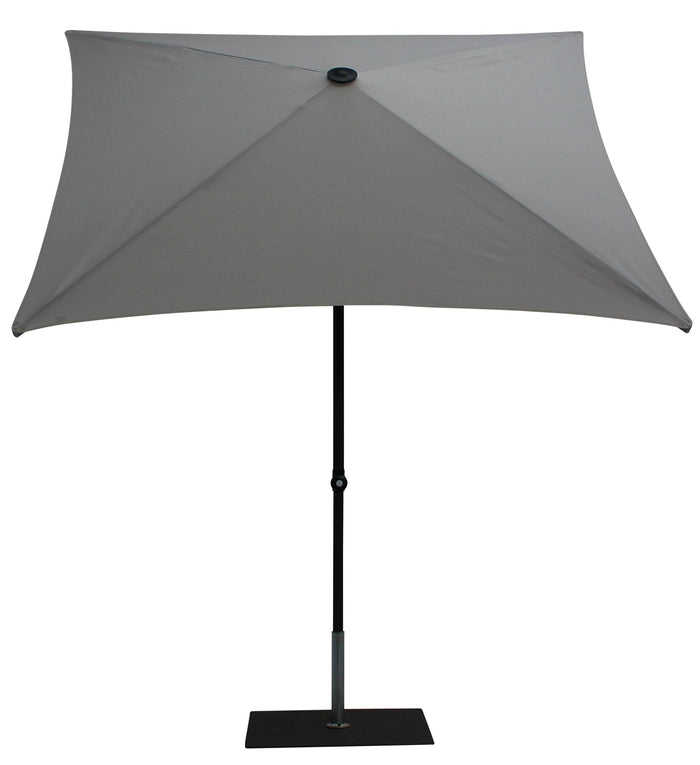 Ombrellone da Giardino 2x2 m Palo Ø38 mm in Alluminio Tessuto Olefin Trend Grigio