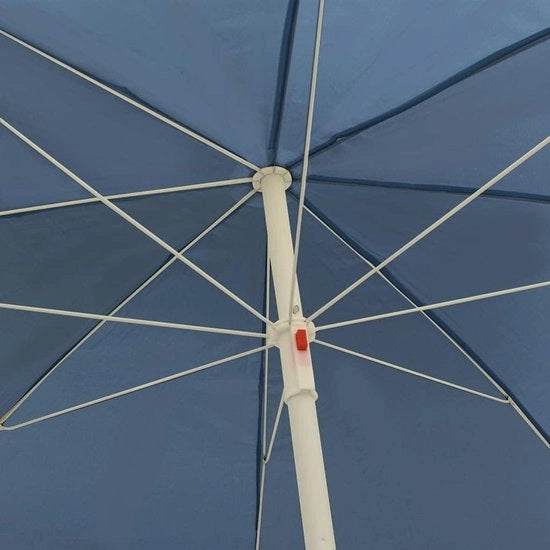 Parasole da Spiaggia Blu - 300 cm - Protezione UV - Resistente al Vento e Duraturo - Per Spiaggia, Giardino e Terrazza