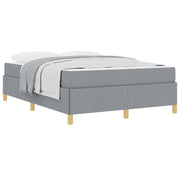 Letto matrimoniale | Letto per adulti | Struttura del letto Grigio chiaro 140 x 200 cm Tessuto