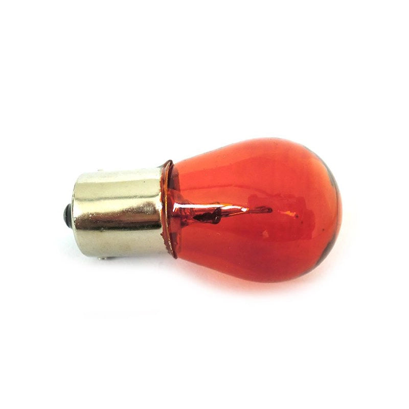 10 Lampade Alogene S25 PY21W 12V 21W BA15S Arancione Piedi Dritti Indicatori