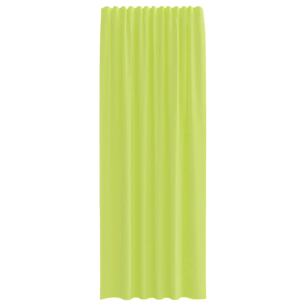 Tende in Voile con Tasche per Aste 2 pz Verde Mela 4102165