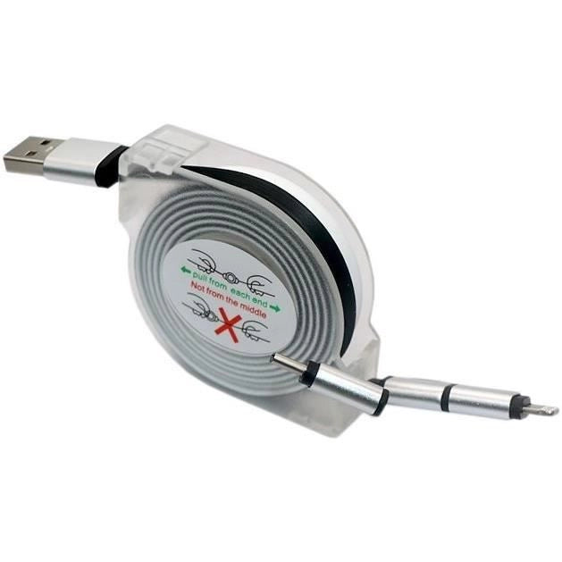 Avvolgicavo USB - GAO - 3 in 1, 2 m, ricarica rapida