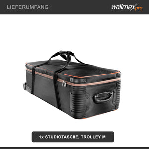 Borsone trolley fotografico M, 970 x 430 x 290 mm Borsa per accessori fotocamere attrezzatura studi fotografici foto video