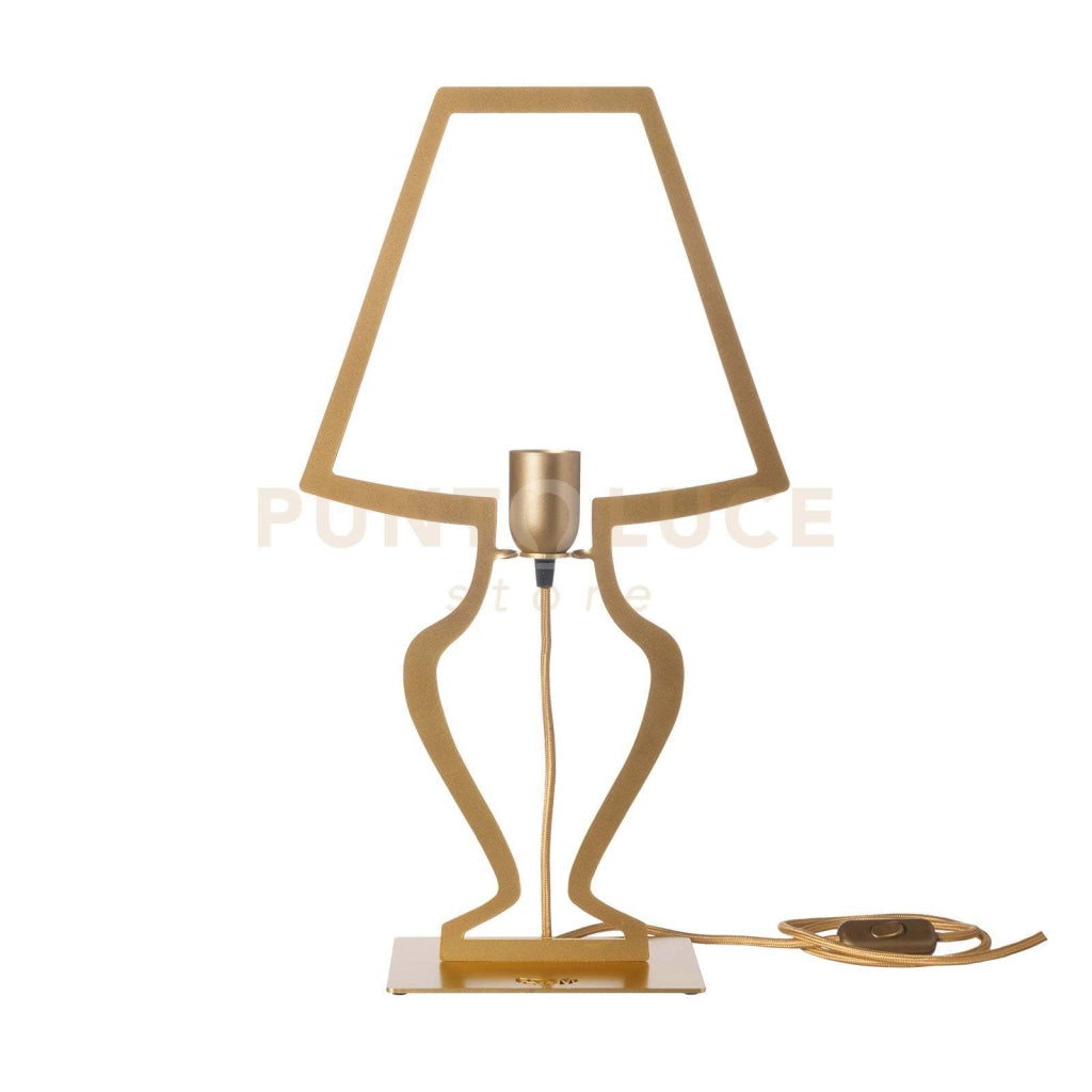 Lampada da tavolo design Silhouette grande Oro trasparente