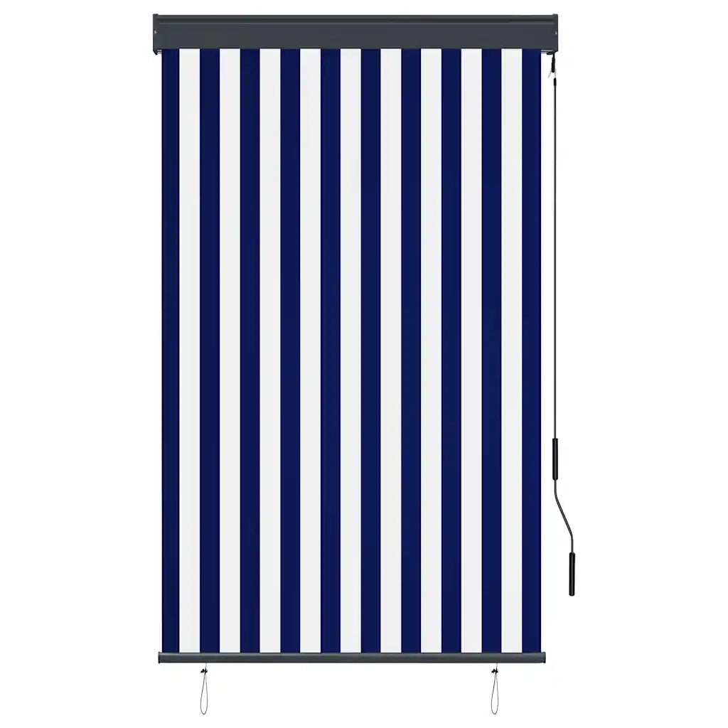 Tenda a rullo | Tenda avvolgibile per Esterni 100x250 cm Blu e Bianca