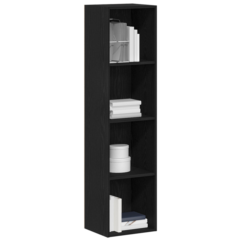 Armadio per Libri Rovere Nero 36 x 30 x 143 cm CFW2782174