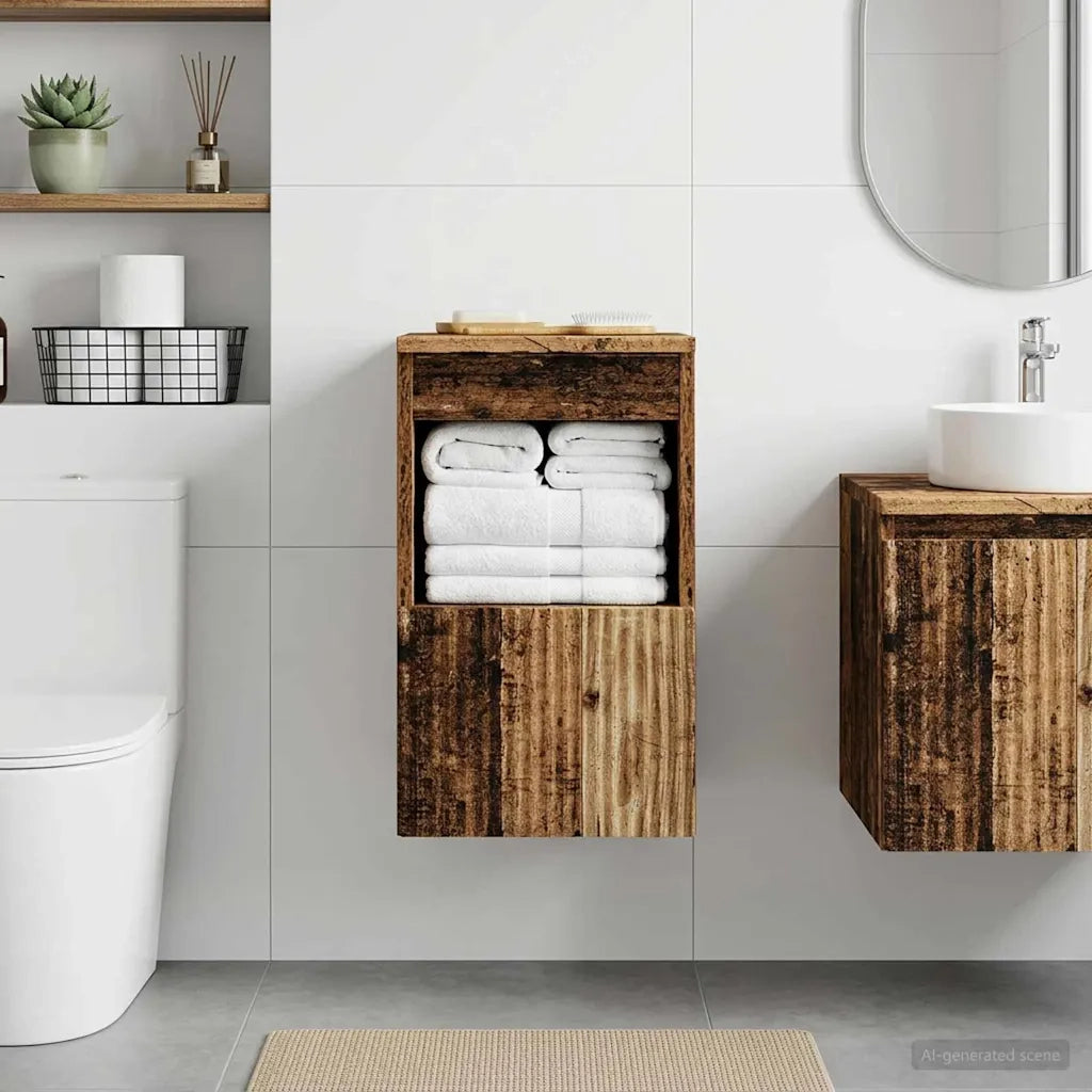 Mobile da Bagno Legno antico 30 x 35 x 50 cm 890490